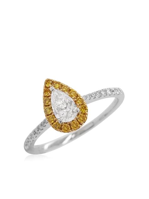 bague Echappée en or blanc 18ct pavée de diamants 